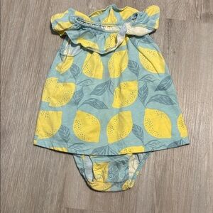 Carter's Lemon Print Bodysuit in Blue and Yellow